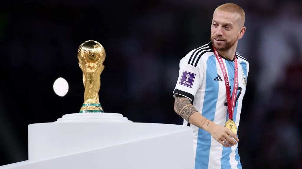 Alejandro Gómez tras ganar el Mundial. (Getty)