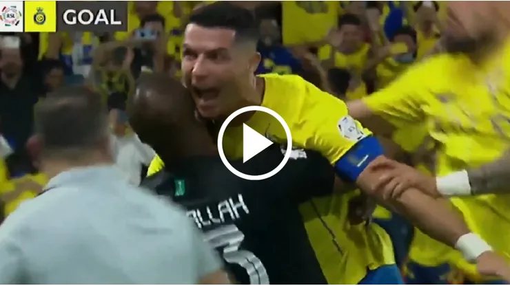 El festejo alocado de Cristiano Ronaldo.