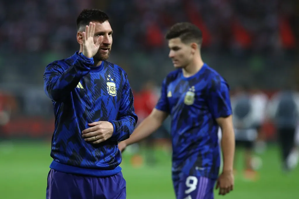 Messi fue figura y marcó un doblete en su último partido con la Selección Argentina, ante Perú.