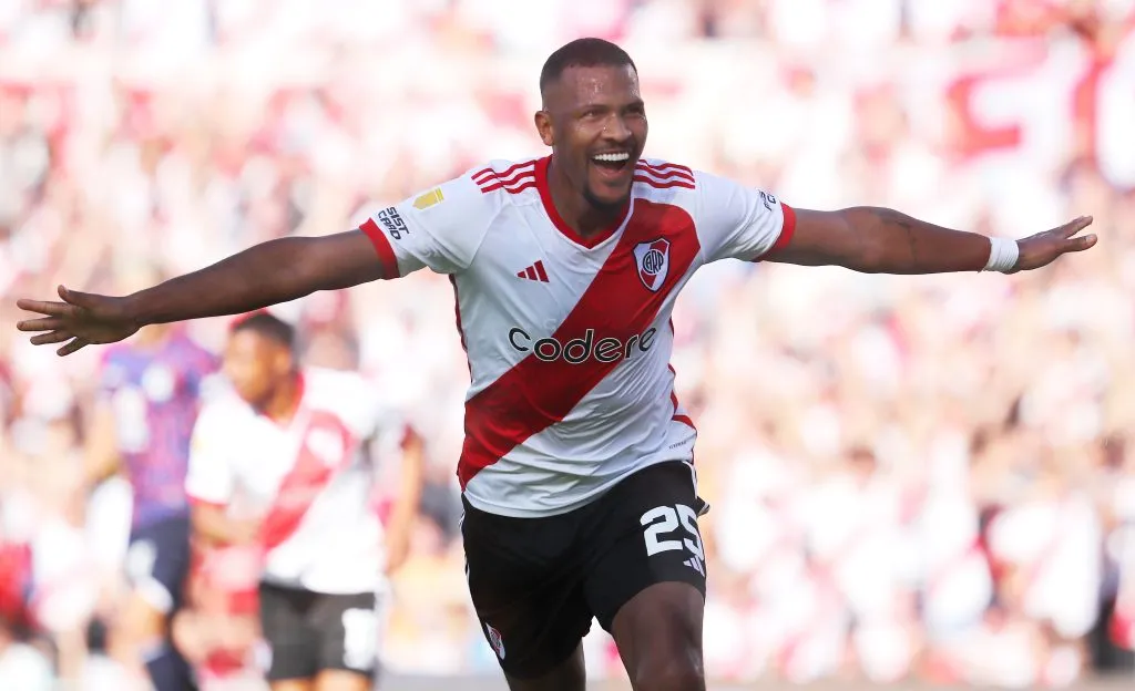 Rondón y un 2023 irregular con la camiseta de River. (Foto: Getty Images)