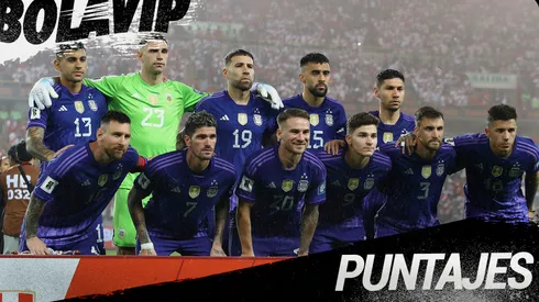 Los once titulares de Argentina en Lima.