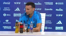 Scaloni no confirmó el equipo de la Selección ante Perú y fue cauto: "No somos imbatibles"