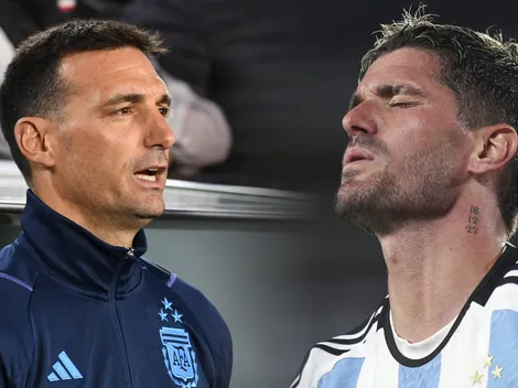 La sincera frase de Scaloni sobre De Paul: "Creo que puede dar más"