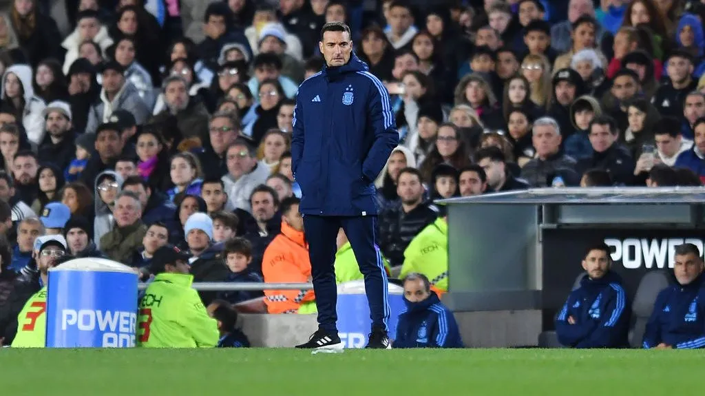 Scaloni elogio al Estadio Monumental. // Getty