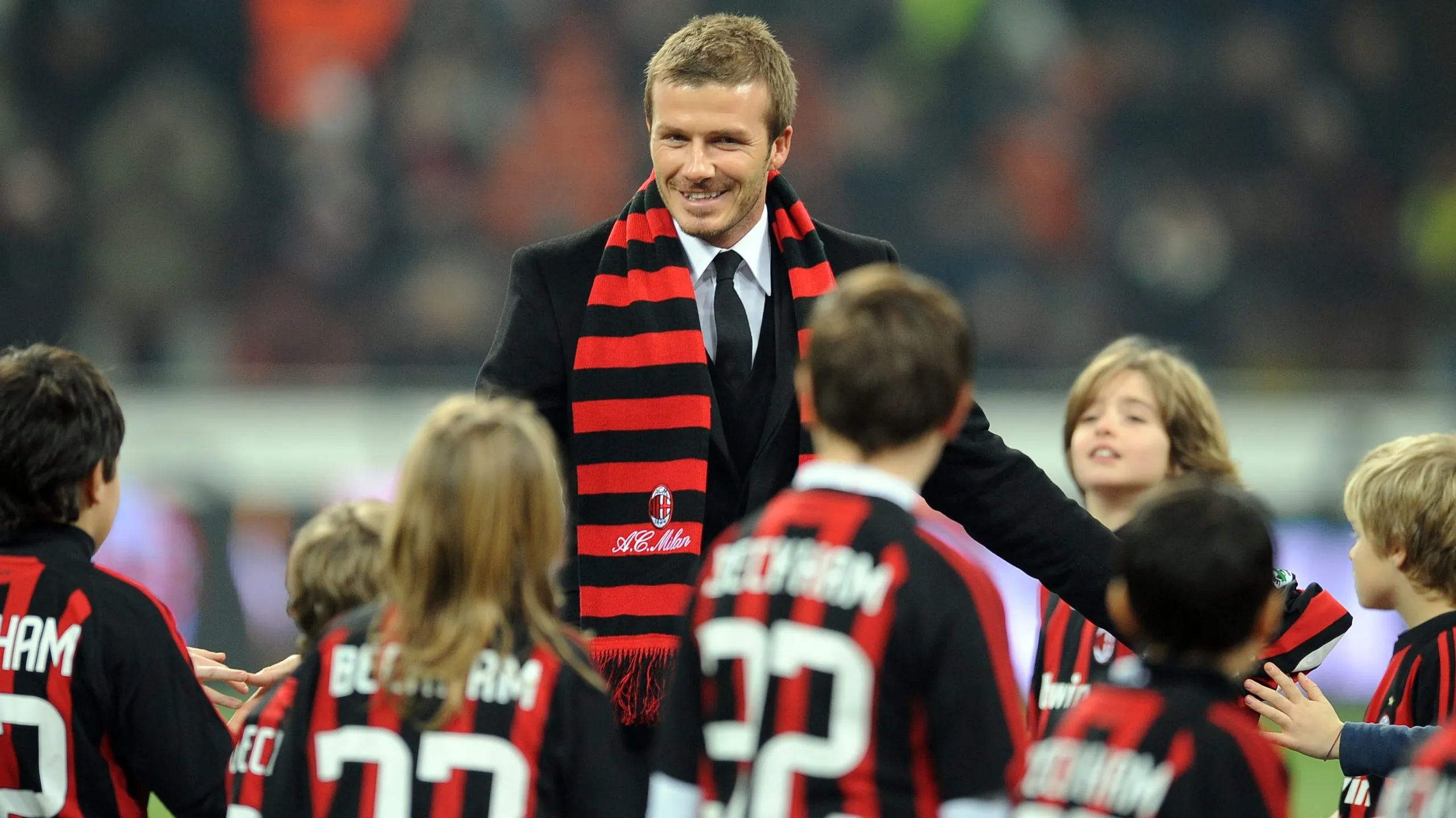 David Beckham pasó de LA Galaxy hacia el AC Milan en 2009. (Foto: Getty)