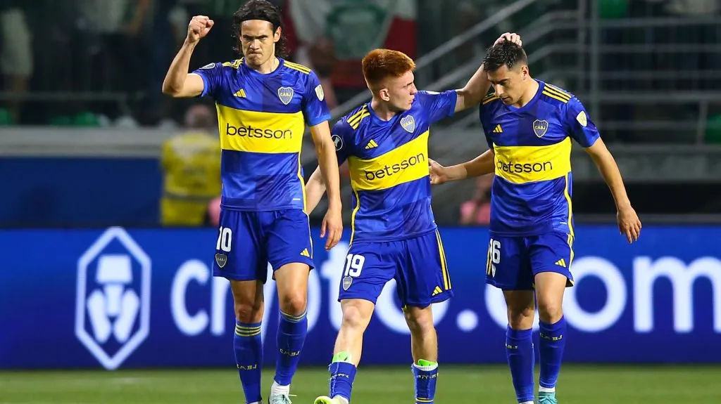 Boca festeja su gol ante Palmeiras // Getty
