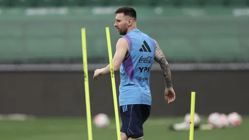 ¿Cómo se vio a Messi en su primer entrenamiento con la Selección Argentina?