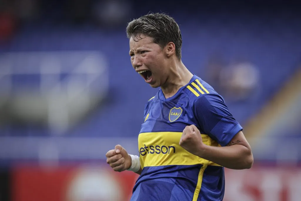 Kishi Núñez celebra su gol. CONMEBOL.