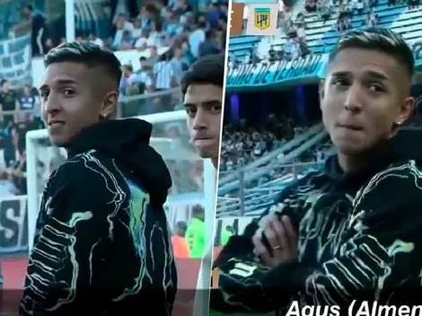 VIDEO | El mensaje de los hinchas de Racing a Almendra tras su polémica ausencia en los convocados