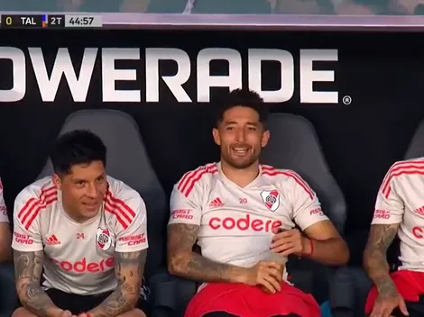 VIDEO | Nacho Fernández, Enzo Pérez, Casco y Lanzini cantaron como hinchas desde el banco