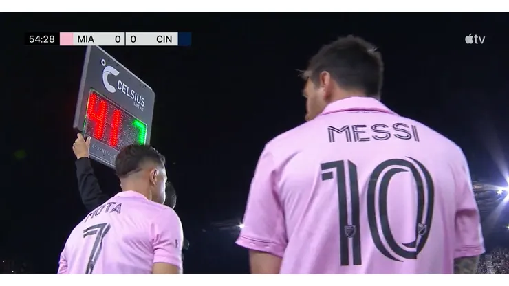 VIDEO | Así reaccionaron los hinchas de Inter Miami cuando ingresó Messi