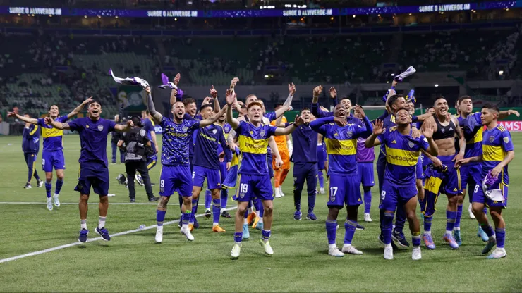 Todo Boca celebrando el pasaje a la final.