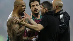 Los tuvieron que separar: Coudet casi se va a las manos con el DT de Fluminense