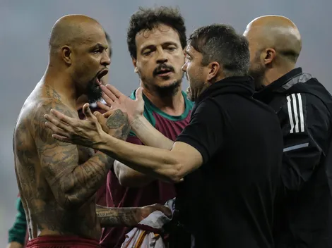 Los tuvieron que separar: Coudet casi se va a las manos con el DT de Fluminense