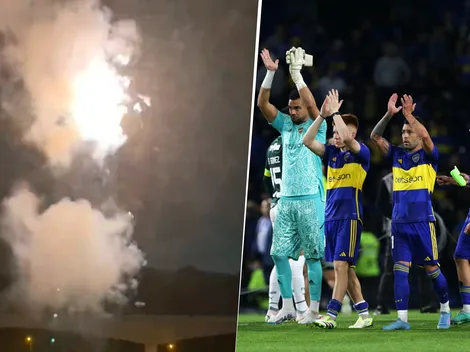 Infaltable: hinchas de Palmeiras tiraron fuegos artificiales en el hotel de Boca