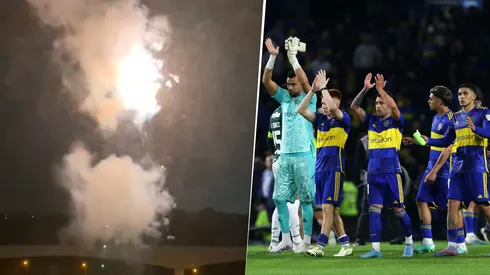 Infaltable: hinchas de Palmeiras tiraron fuegos artificiales en el hotel de Boca