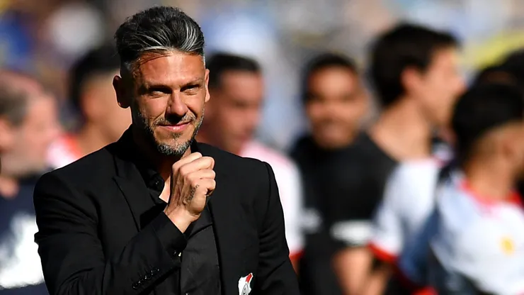 Gran sonrisa para Martín Demichelis.