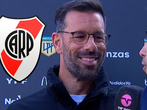 Van Nistelrooy visitó el River Camp tras presenciar el triunfo ante Boca