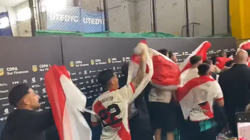 Así se fueron los jugadores de River.