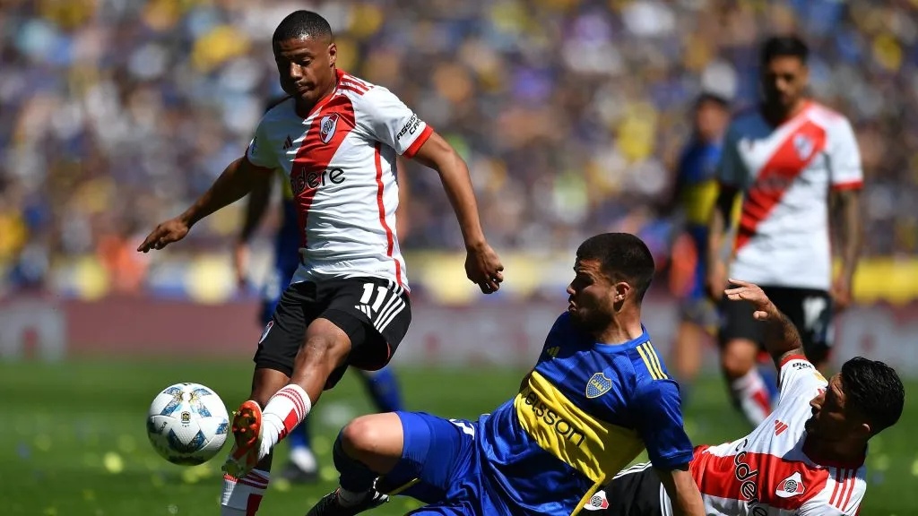Nicolás De La Cruz brilló en el último Superclásico. (Foto: Getty)
