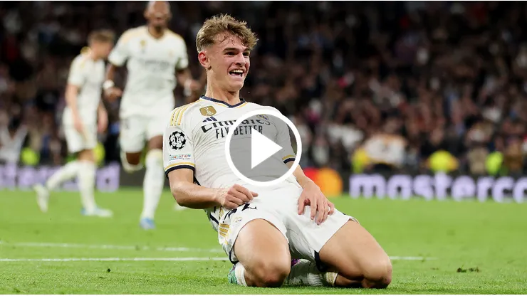 Nico Paz marcó para la victoria de Real Madrid.