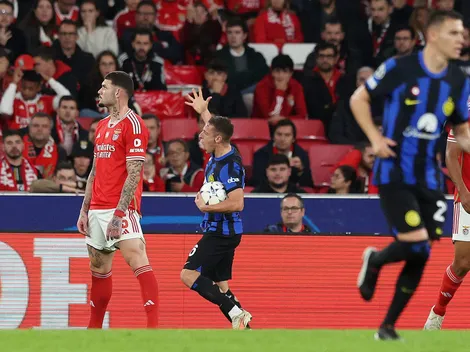 En un partidazo, Inter le empató a Benfica y lo dejó al borde de no entrar a la Europa League