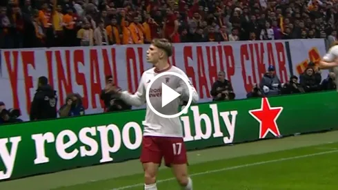 Garnacho, intratable: GOLAZO contra Galatasaray en Champions League