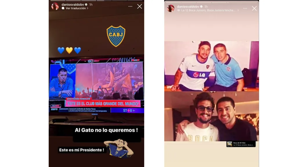 Los posteos de Daniel Osvaldo