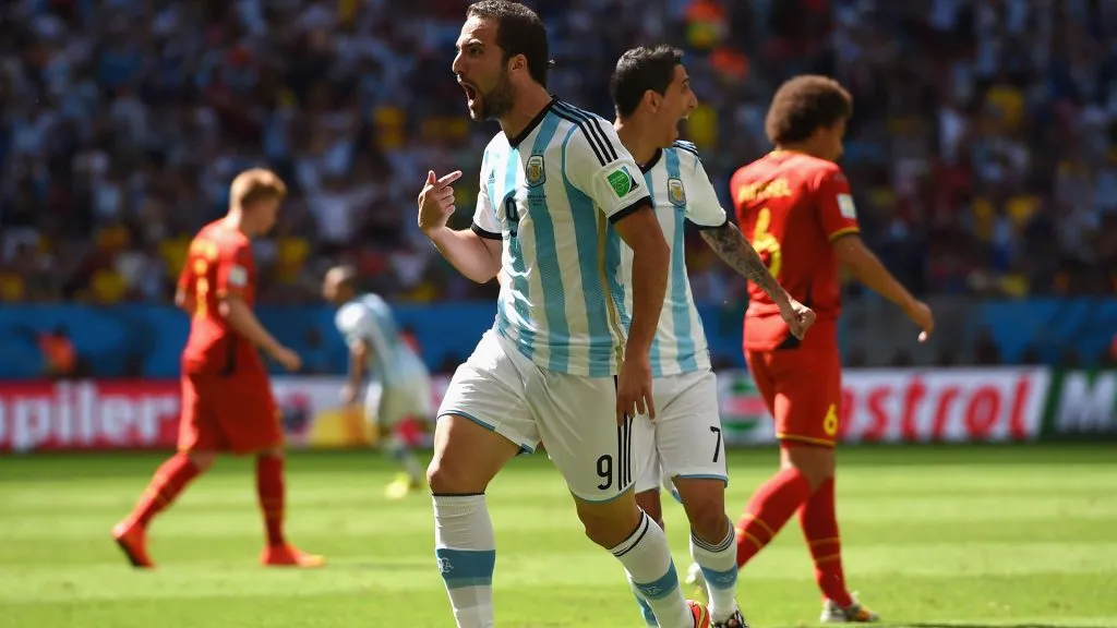 Grito de gol mundialista ante Bélgica en Brasil 2014 (Getty Images)