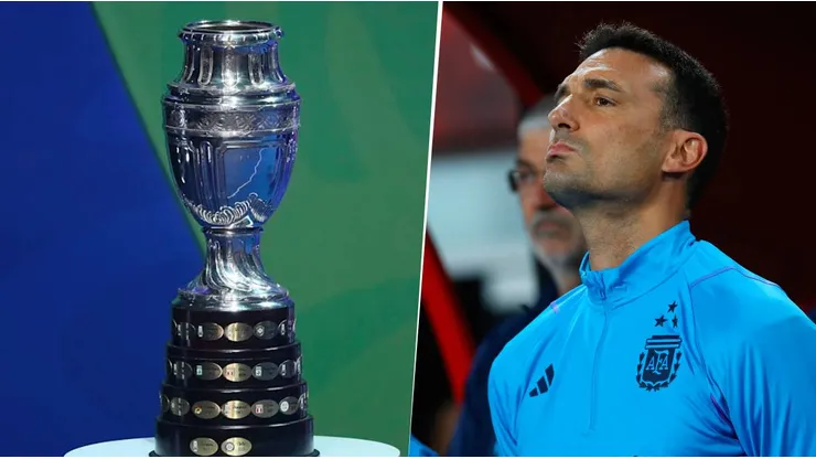 Lionel Scaloni y su cuerpo técnico irían al sorteo de la Copa América del próximo siete de diciembre en Miami. Getty Images.