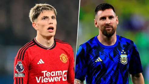 Aclararon cómo está la relación entre Messi y Garnacho.