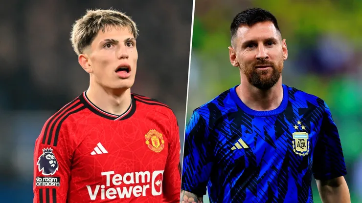 Aclararon cómo está la relación entre Messi y Garnacho.