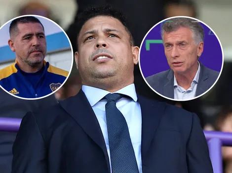 Macri contó que Ronaldo le dijo que Riquelme lo maltrató