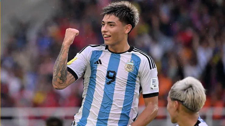 Agustín Ruberto, el nueve que le hizo tres goles a Alemania en el Mundial Sub 17, se sumará al plantel profesional de River para 2024. @Argentina