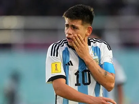 Desconsolado llanto del Diablito Echeverri tras la eliminación de Argentina