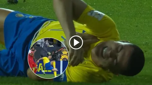 Cristiano Ronaldo sufrió un golpazo y pidió el cambio