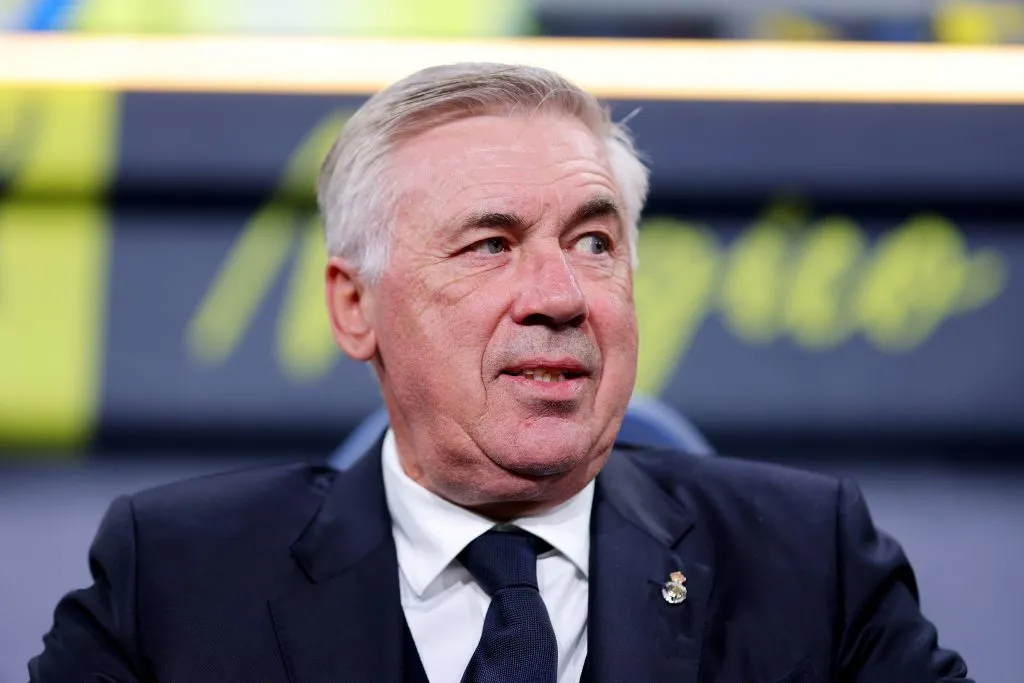 Carlo Ancelotti este domingo 26 de noviembre en el Cádiz vs. Real Madrid. Getty Images.