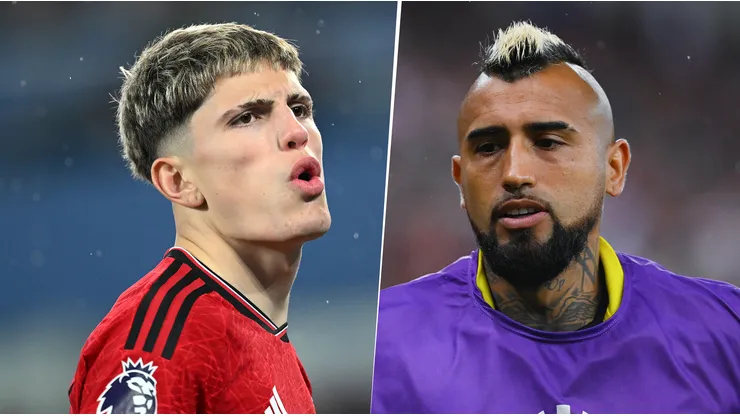 Vidal y un curioso regaño a Garnacho.