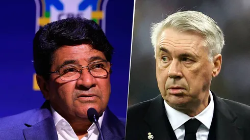 Ednaldo Rodrigues buscó a Ancelotti para la selección de Brasil, sin éxito (Getty Images).