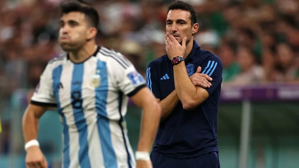 Scaloni decidió cambiar, utilizando nombtres que terminarían siendo claves en la copa (Getty Images)