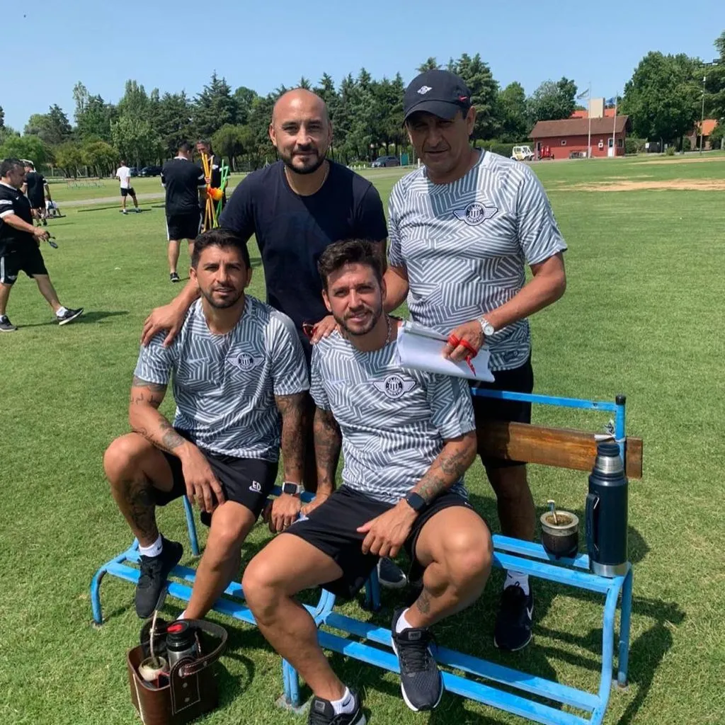 Con Ramón, Emiliano Díaz y Osmar Ferreyra. IG Lobo Ledesma
