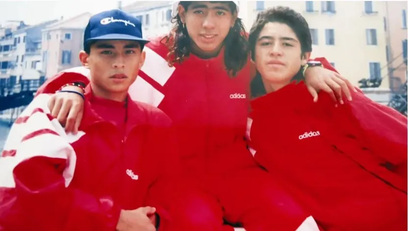 Ledesma, Ruiz y Riquelme en Argentinos. Suchard y Juan Román pasaron a Boca. Foto Archivo.