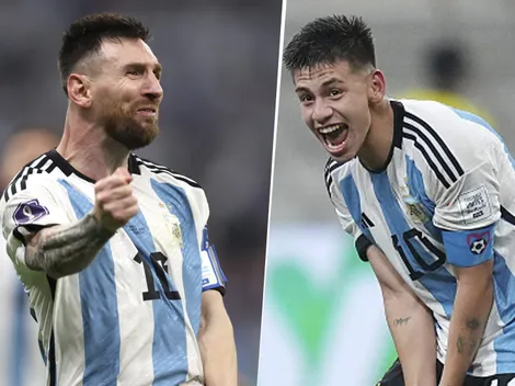 Calcados: los goles de Messi y Echeverri que comparan en las redes