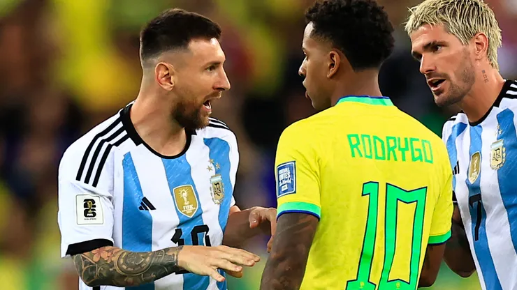 Rodrygo habló sobre su cruce con Messi.