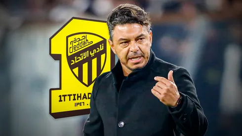 Marcelo Gallardo dijo que el idioma no es un obstáculo para comunicarse con sus dirigidos en el Al Ittihad. Getty Images