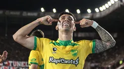 Santiago Solari celebra el gol de la clasificación.