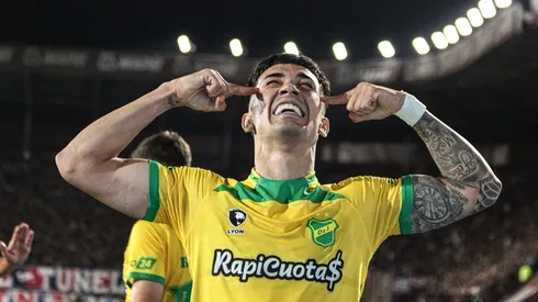 Santiago Solari celebra el gol de la clasificación.