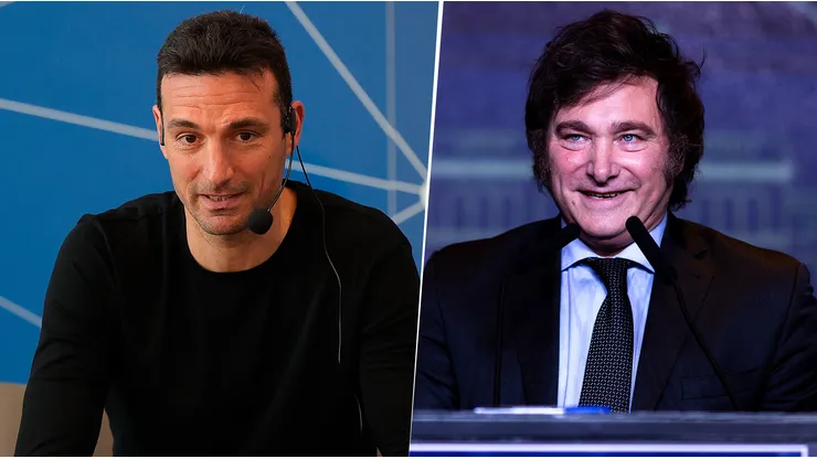 Inesperado: Milei salió a bancar a Scaloni y se comparó con él