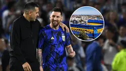 Juan Román Riquelme contó qué le dijeron Lionel Messi y Andrés Iniesta sobre la Bombonera. Getty Images.