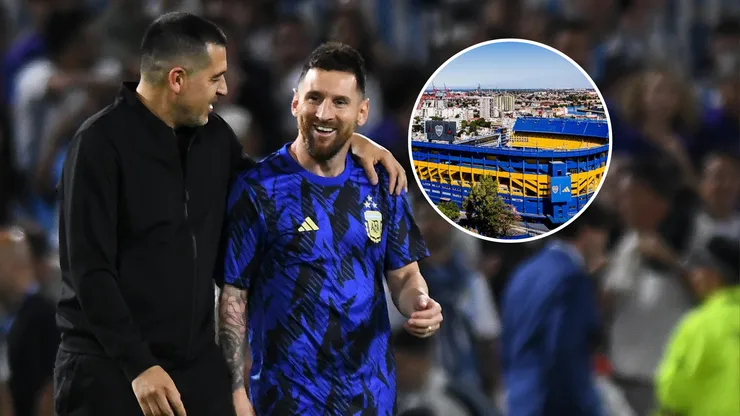 Juan Román Riquelme contó qué le dijeron Lionel Messi y Andrés Iniesta sobre la Bombonera. Getty Images.
